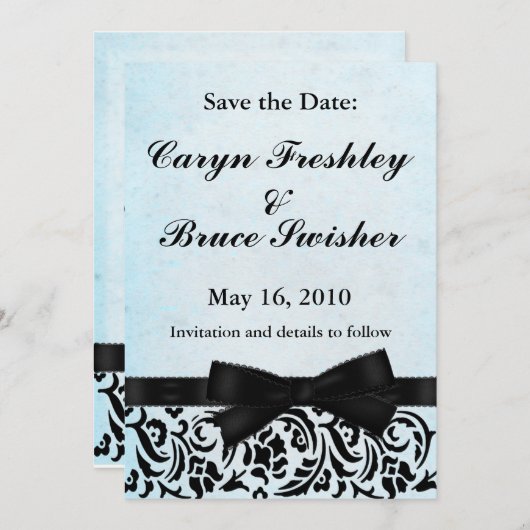 Sparen de Datum ~ {TBA Winner} Save The Date (Voorkant / Achterkant)