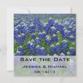 Sparen de Datum Texas Bluebonnets Floral Save The Date (Voorkant)