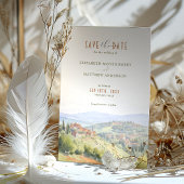 Sparen de Datum Toscane Waterverf Italië Bestemmin Kaart