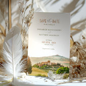 Sparen de Datum Toscane Waterverf Italië Bestemmin Kaart