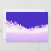 Sparen de Datum Tropische Oceaan roze Golf Ombre I Save The Date (Achterkant)