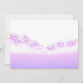 Sparen de Datum Tropische Oceaanroze Golven Kobalt Save The Date (Achterkant)