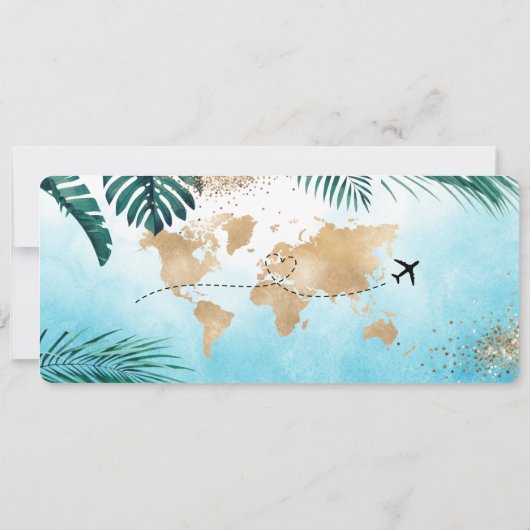 Sparen de Datum Tropische Pineappel die Pass van h Kaart (Achterkant)