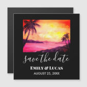 Sparen de Datum Tropische Waterverf van de Zonneve (Voorkant / Achterkant)