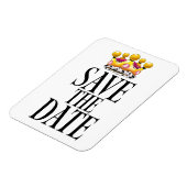 Sparen de Datum trouwkroon Magneet (Linkerzijde)
