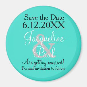 Sparen de Datum Turquoise Magnets Magneet