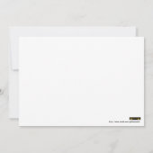 Sparen de Datum Uitnodiging met lint van parels (Achterkant)