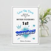 Sparen de Datum Uitnodiging van de Partij van de D (Staand voorkant)