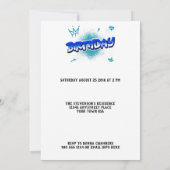 Sparen de Datum Uitnodiging van de Partij van de D (Achterkant)