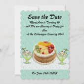 Sparen de Datum Uitnodiging van de Partij van de D (Voorkant)