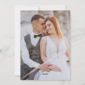 Sparen de Datum Uitnodiging van het Elegant Wedden (Achterkant)