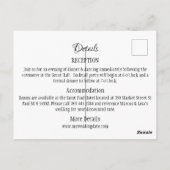 Sparen de Datum Uitnodigingen - Modern (Achterkant)