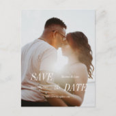 Sparen de Datum Uitnodigingen - Modern (Voorkant)