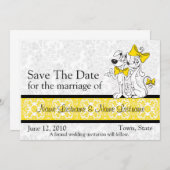 Sparen de Datum Uitnodigingen van de bruiloft (Voorkant / Achterkant)