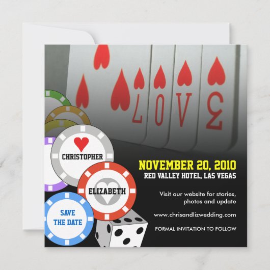 Sparen de Datum Uitnodigingskaart 5 Save The Date (Voorkant)