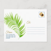 Sparen de Datum Uw Beach van de Beach Wedstrijd Pa Aankondigingskaart (Achterkant)