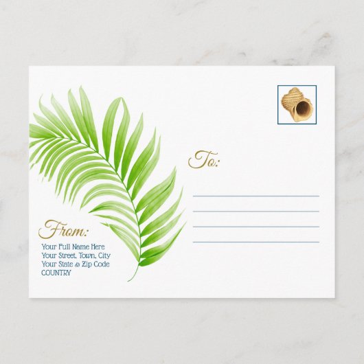 Sparen de Datum Uw Beach van de Beach Wedstrijd Pa Aankondigingskaart (Achterkant)