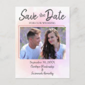 Sparen de Datum van de Aangepaste Eenvoudige Marri Aankondigingskaart (Voorkant)
