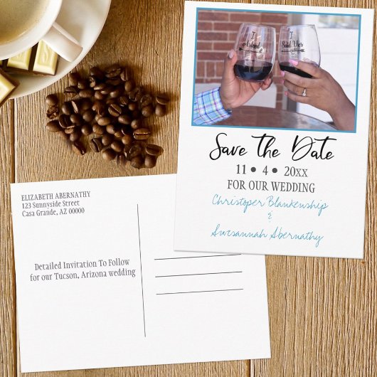 Sparen de Datum van de Aangepaste Eenvoudige Marri Aankondigingskaart