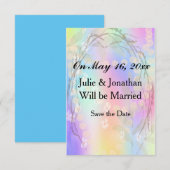 Sparen de Datum van de Aankondiging van de Weddens (Voorkant / Achterkant)