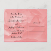 Sparen de Datum van de Aankondiging van de Weddens Briefkaart (Achterkant)