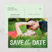 Sparen de Datum van de Band Verdwonden Fotokaart v Briefkaart (Voorkant / Achterkant)