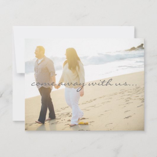 Sparen de Datum van de Bestemmingsweddenschap Save The Date (Voorkant)