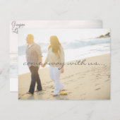 Sparen de Datum van de Bestemmingsweddenschap Save The Date (Voorkant / Achterkant)