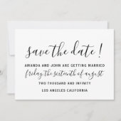 Sparen de Datum van de Bieden Bride Monogram Rode Save The Date (Voorkant)