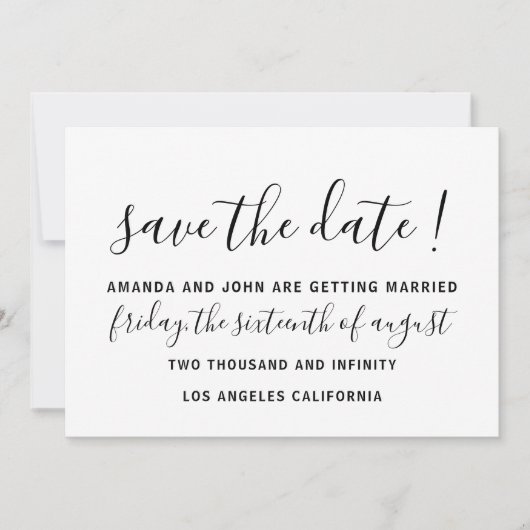 Sparen de Datum van de Bieden Bride Monogram Rode Save The Date (Voorkant)