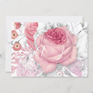 Sparen de Datum van de Bruggen van het Roos Monogr Save The Date