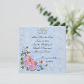 Sparen de datum van de de aankondigingsorchideeën  kaart (Staand voorkant)