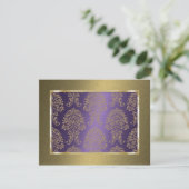 Sparen de Datum van de Forumante Formele Damask Pa Save The Date (Staand voorkant)