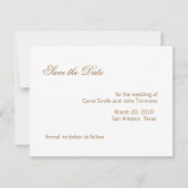 Sparen de Datum van de Forumante Formele Damask Pa Save The Date (Achterkant)