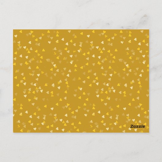 Sparen de Datum van de Goud van de Naleving Hart Briefkaart (Achterkant)