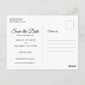 Sparen de Datum van de Goud van de Naleving Hart Briefkaart (Achterkant)