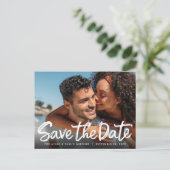 Sparen de Datum van de handgeschreven Fotokaart va Briefkaart (Staand voorkant)