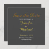 Sparen de Datum van de Handtekening van het huweli Save The Date (Voorkant / Achterkant)