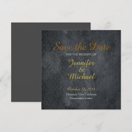 Sparen de Datum van de Handtekening van het huweli Save The Date (Voorkant / Achterkant)