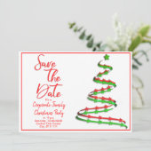 Sparen de Datum van de hedendaagse Boom van de Ker Aankondiging (Staand voorkant)