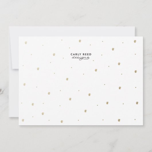 Sparen de Datum van de Kaart van de Foto Gold Foil (Achterkant)