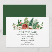Sparen de Datum van de Kerstwinter van de Weddensc Save The Date (Voorkant / Achterkant)