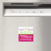 Sparen de Datum van de Magneten Hete Roze Groen Da (Insitu (Vaatwasser))