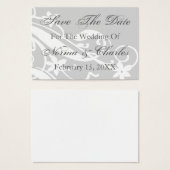 Sparen de Datum van de Nobelprijs van de Weddag va Visitekaartje (Voorkant /achterkant)