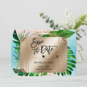 Sparen de Datum van de Reizen van de Bestemmingswe Save The Date (Staand voorkant)