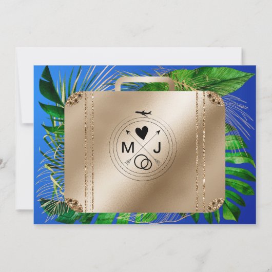 Sparen de Datum van de Reizen van de Bestemmingswe Save The Date (Achterkant)