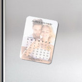 Sparen de Datum van de Rij van de Kalender van de  Magneet