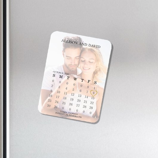 Sparen de Datum van de Rij van de Kalender van de  Magneet
