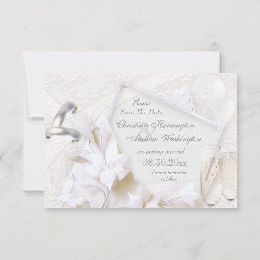 Sparen de Datum van de Rings van de Weddenschappen Save The Date (Achterkant)