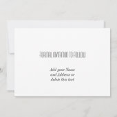 Sparen de Datum van de Rode Zeemacht Blauwe Zilver Save The Date (Achterkant)